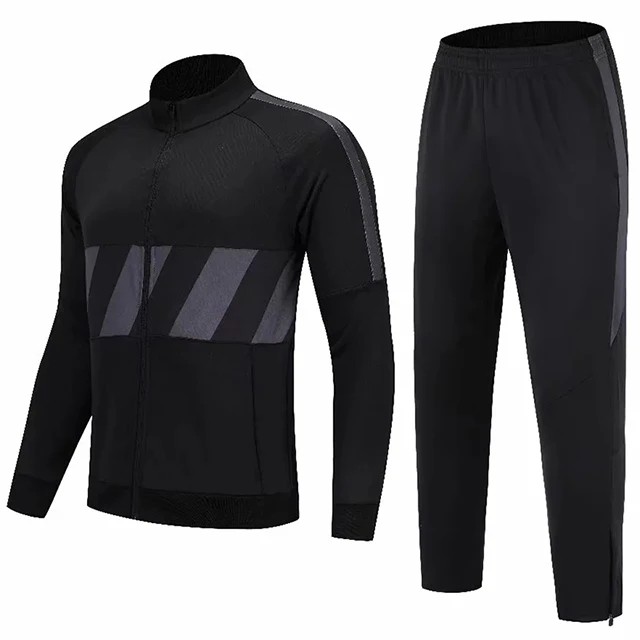 Survete, мужские футболки, футболки для футбола, Мужские Молодежные футбольные наборы, Тренировочный Джерси, костюм для бега, спортивный комплект, одежда с принтом, на заказ - Цвет: black