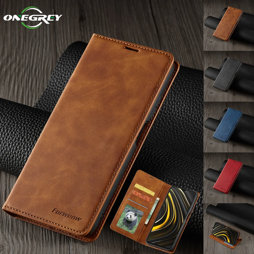 Custodia Magnetica Flip Per Xiaomi Poco F4 Gt X3 M3 M4 F3 10T Redmi 9A 9C Note 12 11 10 9 S T 8 7 Pro Max Custodia Per Carte A Portafoglio In Pelle