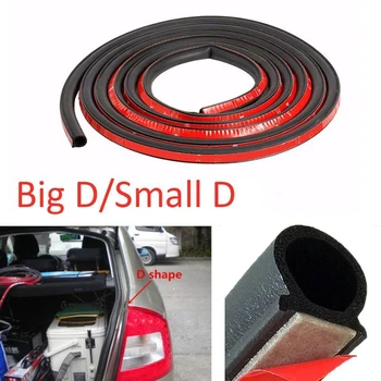 

Waterproof Weatherstrip Edge Sound Insulation Adhesive Seal Strip D-shape Trim Car Door Rubber