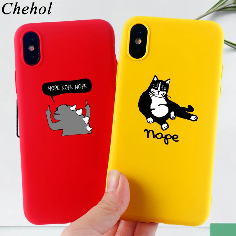Забавные чехлы для телефонов IPhone 11 8 7 6s Plus pro X XS MAX XR чехол с изображением животного