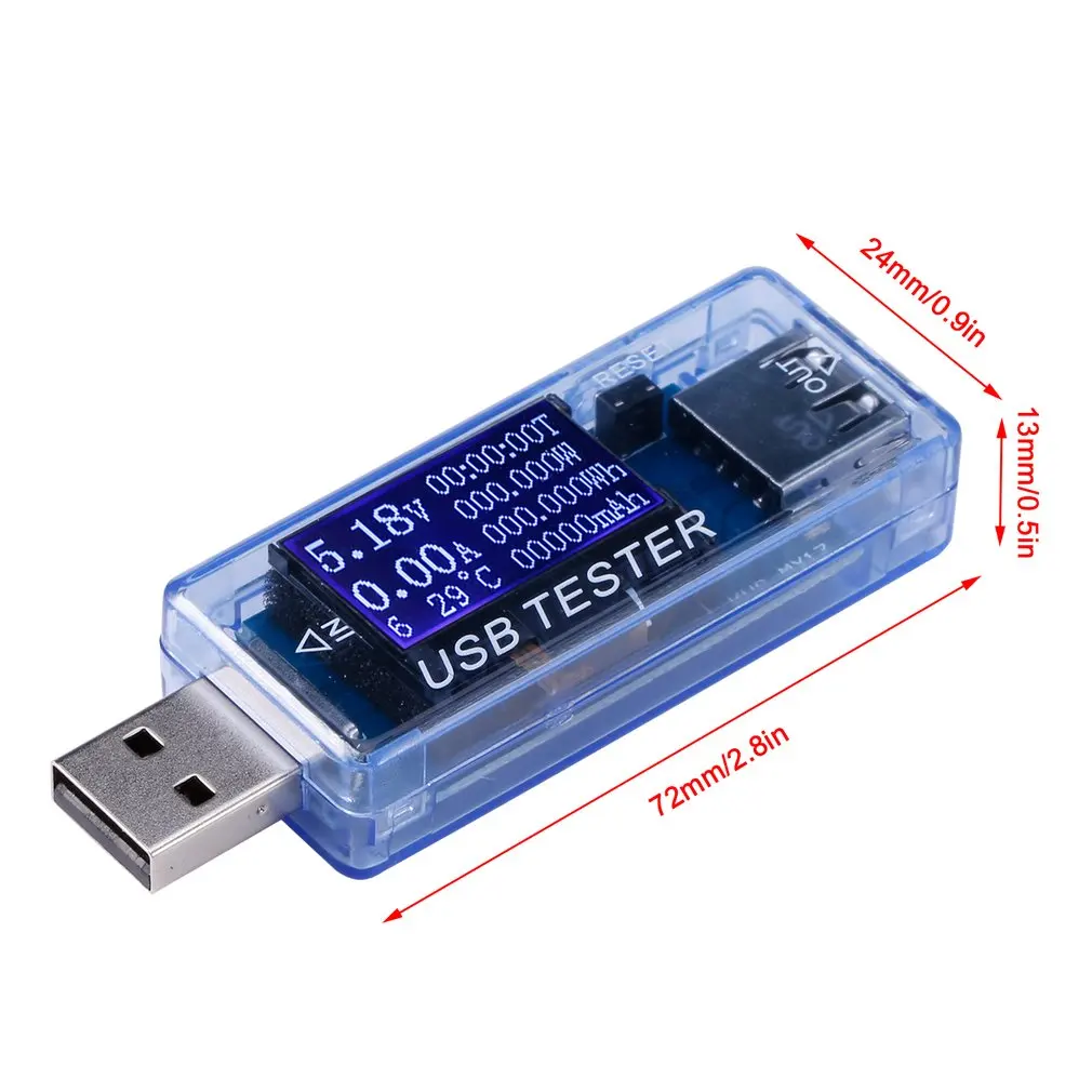 Цифровой Многофункциональный USB тестер 4-30 в мини-Ток Напряжение зарядное устройство Емкость детектор электронная энергия цифровой дисплей