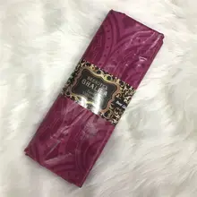 Мали Стиль в африканском стиле; красивый головной убор ручной работы из Гвинейская парча камчатная ткань с шаддой кружевных тканей для мужская одежда в 5 ярдов AB30