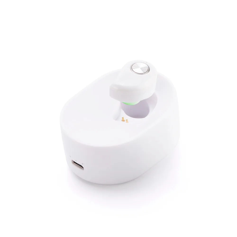 Белый Mosunx Мини Bluetooth наушники, Спортивная беспроводная гарнитура, наушники-вкладыши с микрофоном, невидимые наушники, стерео гарнитура для телефона - Цвет: Белый