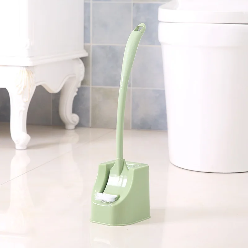 Держатель для туалетной щетки с щеткой - Цвет: green