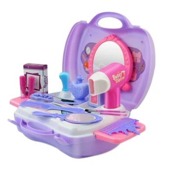 

21 Pcs Kids Toys Baby Girls Beauty Tool Set Make Up Kit Girls Gift