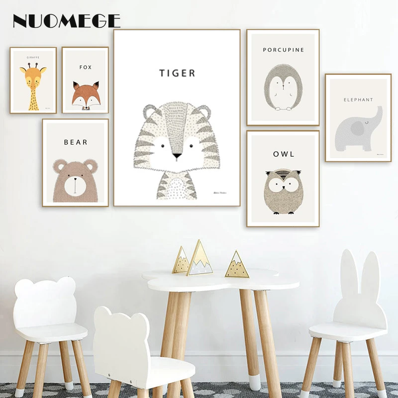 animal prints for children's room