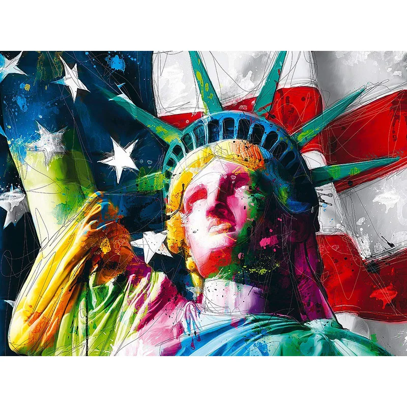 5D Rhinestone Painting Home Decor DIY Diamond Cross Stitch &quotStatue of Liberty&quot Pattern Embroidery people Crafts | Дом и сад
