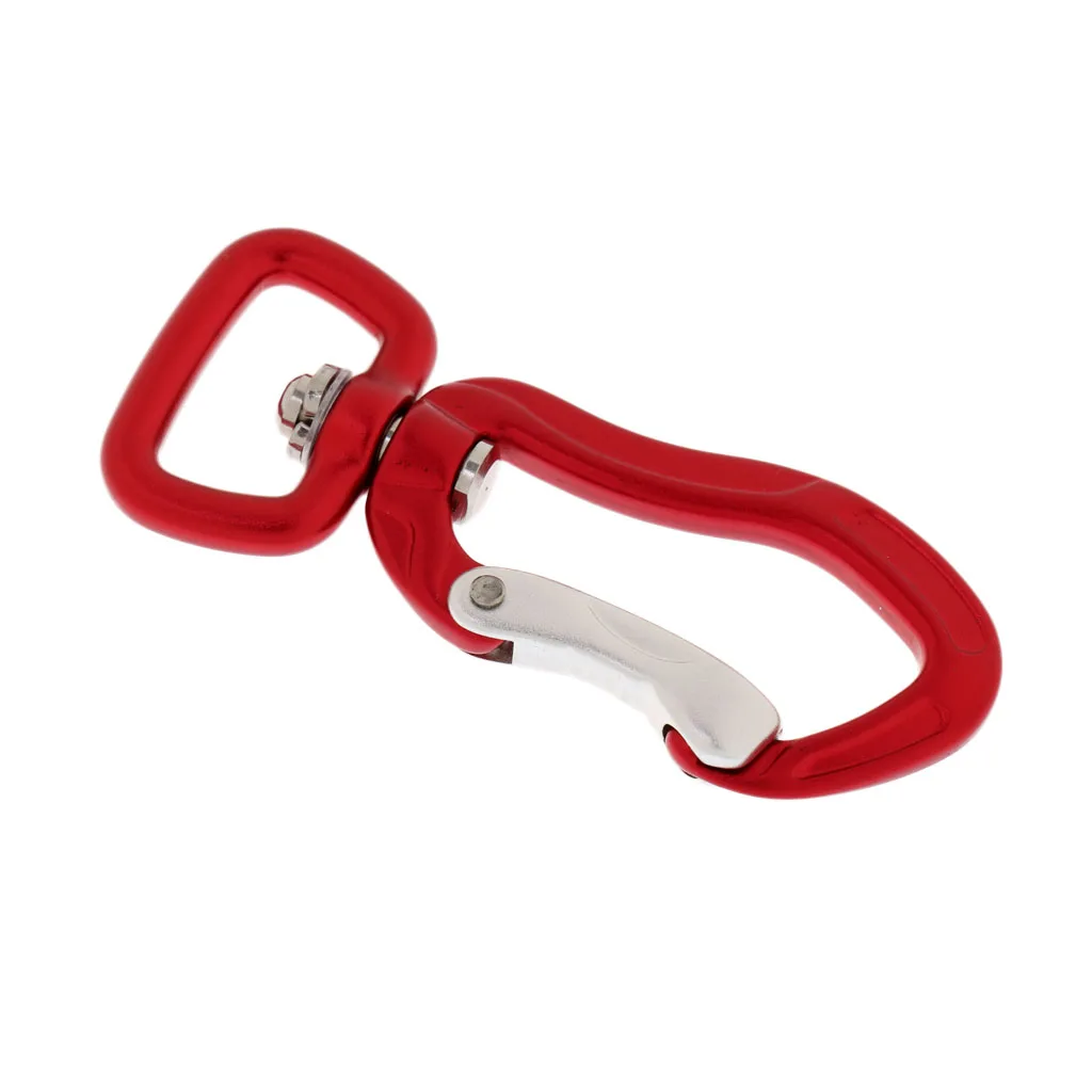 

400KG Red Carabiner Swivel Snap Quickdraw Outdoor Camping Hiking Accessories