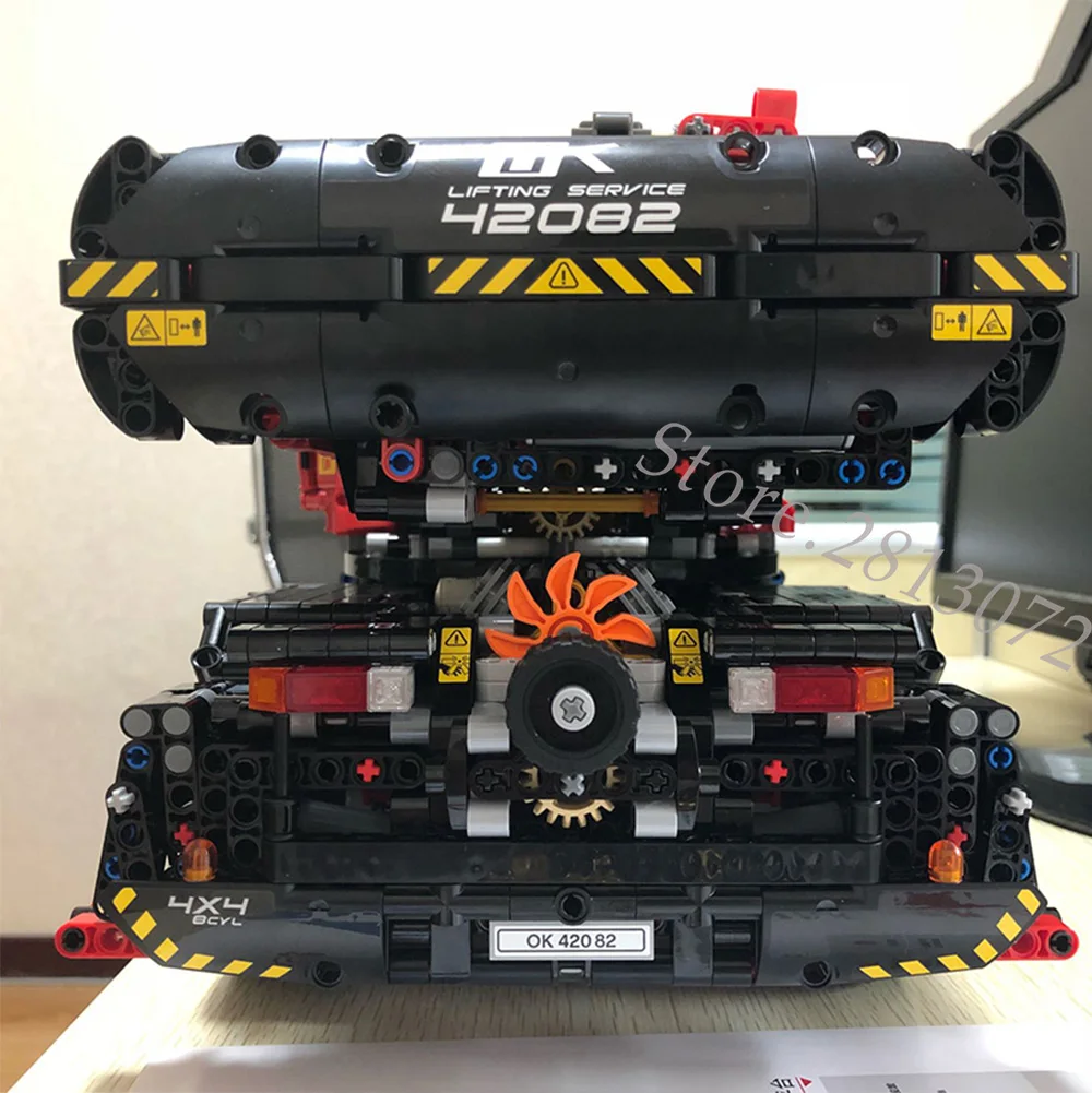 20085, серия Technic, игрушки, кран для пересеченной местности, 42082, 4057 шт., модели, строительные наборы, блоки, кирпичи, двигатель, автомобиль в сборе