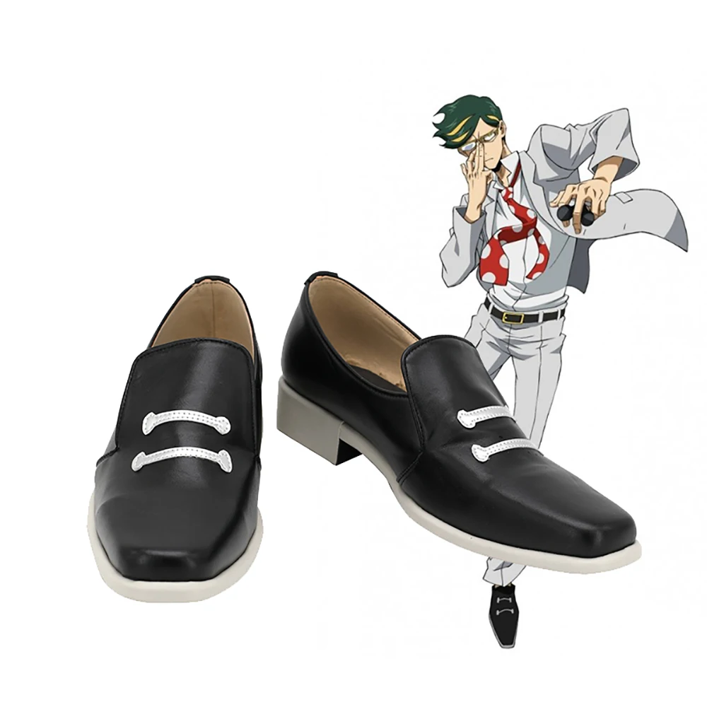 

My Hero Academia Mirai Sasaki Sir Nighteye Cosplay Boots Black Shoes Boku No Hero Academia Custom Made Shoes Any Size