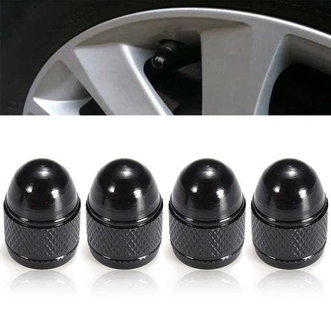 Car Wheel Tire Valve Caps Tyre Rim Stem Covers Waterproof Durable Practical Cap Bike Motorcycle Accessories 4pcs