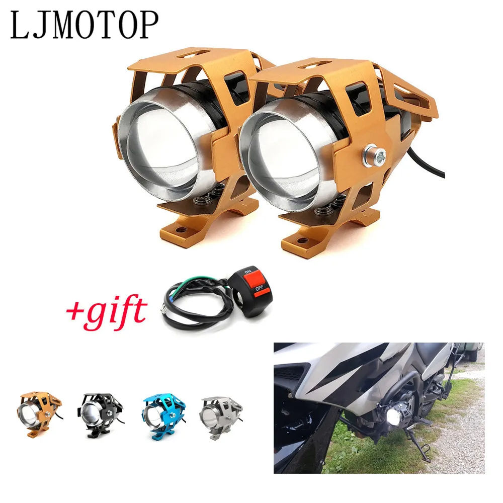 Светодиодные фары для мотоцикла 12 В вспомогательная фара U5 Yamaha XJ6 DIVERSION XSR 700 900 TDM MT
