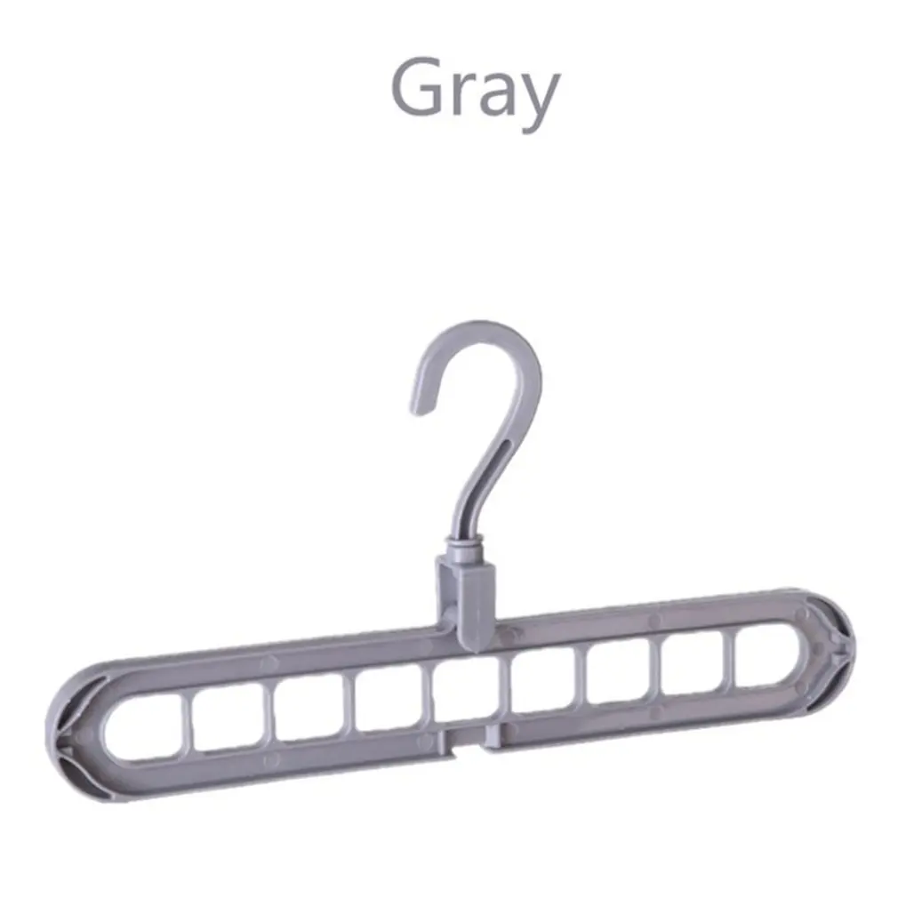 Multifunctional nine-hole hanger Folding contraction Magic rotating clothes Home use Travel Storage artifact | Дом и сад