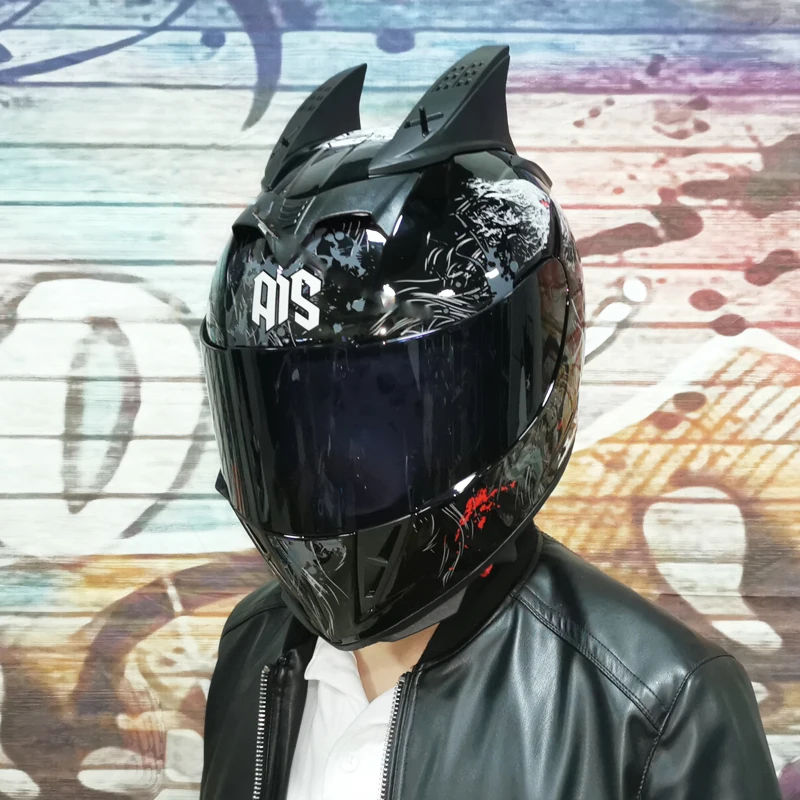 thumbnail image 1 of Casco De motocicleta De cara completa AIS, Casco De carreras De Motocross, Casco De Moto Capacete aprobado por DOT, Casco De motocicleta Kask, 1 of 5