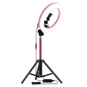 

14 Inch Dimmable 5500K LED Ring Light with 1.6M Tripod for Studio Lamp Photography YouTube Photo Makeup Ring Light