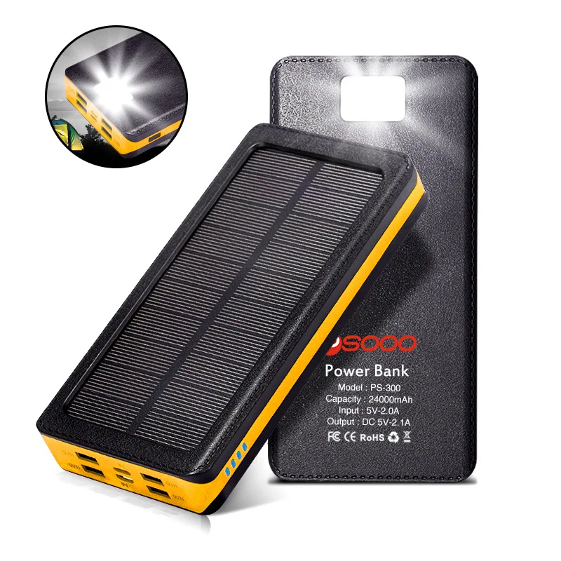 Camping Lights Burst 4Usb Solar Charging Treasure 24000 MAh Large-capacity Mobile Power Supply