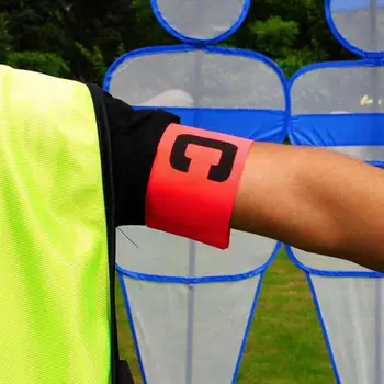 

Football Captain Armband Arm Band Leader Competition Soccer Nylon Football Soccer Adjustable Elastic Captain Armband