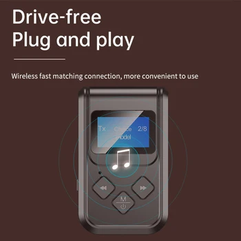 

5 in 1 Bluetooth 5.0 Receiver Transmitter Adapter 3.5mm Jack For Car Music Audio Aux Headphone Reciever Handsfree Adapter