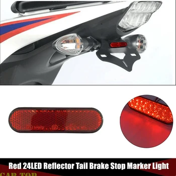 

Red 24LED Motorcycle Reflector Rear Tail Brake Turn Signal Light Marker Lamp