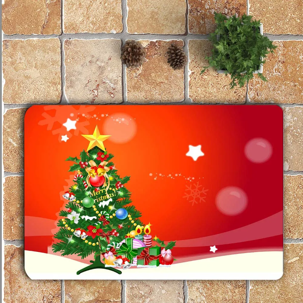 3pcsChristmas ванная комната мягкое моющееся сиденье для унитаза крышка коврик набор Нескользящая стойка для тряпок чехол крышка унитаза Рождественский набор ковриков для ванной