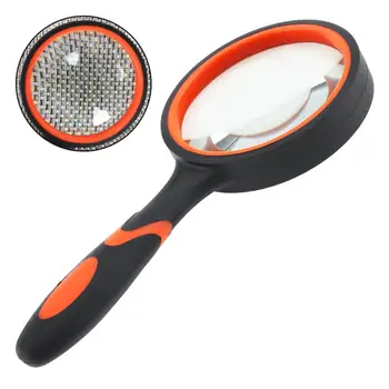 

10X 65MM Portable Glass Lenses Handheld Magnifier for Antique Viewing / Reading /Jewelry Identification