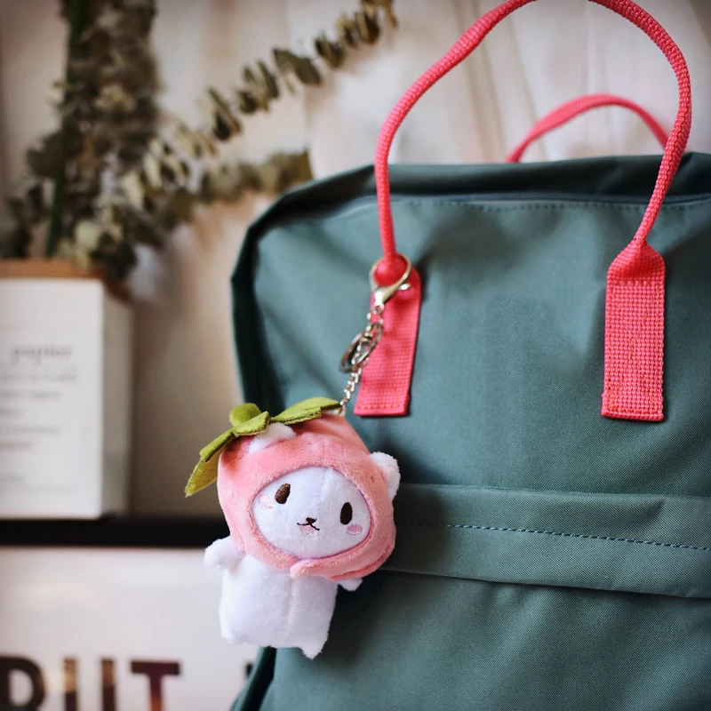 Happy monkey Kawaii брелок с плюшевой игрушкой Мультяшные милые игрушки игрушечная кошка игрушка-брелок для ключей сумка в подарок на день рождения для девочек, детская кофта с Для женщин