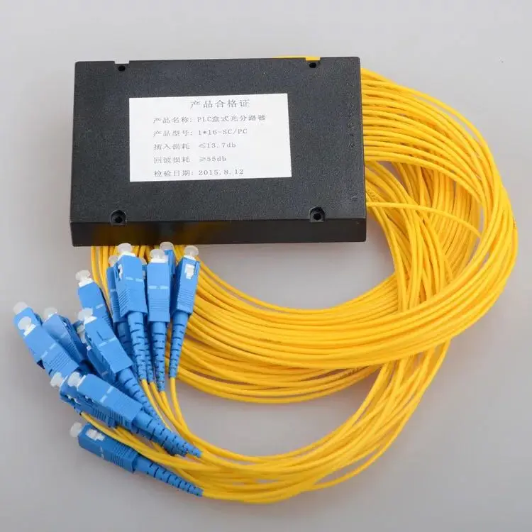 SC/UPC 1x16 3,0 мм плх оптический сплиттер SC/UPC 1x16 PLC волоконно-оптический сплиттер одномодовый волоконно-оптический сплиттер