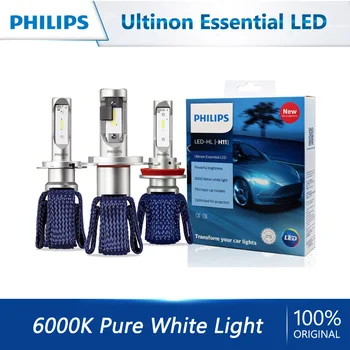 

Philips H4 H7 H8 H11 H16 9005 9006 9012 HB3 HB4 H1R2 LED Ultinon Essential LED Car 6000K White Headlight Auto Original Lamps 2X