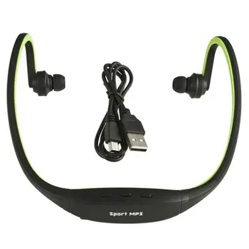 

1pc USB Sport Running MP3 Music Player Headset Headphone Earphone TF Slot Newest