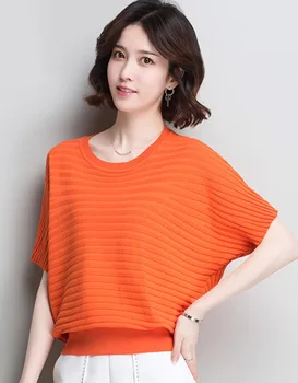 

RC22 Fashion Logo Printing T Shirts Women's brown Short Sleeve Fashion 100% cotton Female T-Shirts