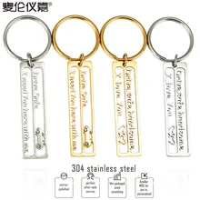 Нержавеющая сталь выдалбливают резьба безопасный автомобильный брелок привод безопасные ювелирные изделия на День святого Валентина сувенир в настоящее время доступен