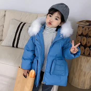 

New 2020 Winter Baby Boys Jacket Cotton Parkas For Girls Children Coats Kids Hooded Warm Outerwear Fashion Casual Clothes W707