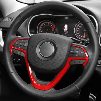 

Interior Steering Wheel Cover Car Decorate Parts Accessories Plastic Trim