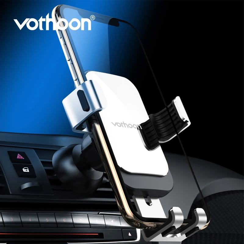 

Vothoon Universal Air Vent Mount Car Phone Holder For iphone Xs Max Samsung S10 Xiaomi Huawei Gravity Mobile Car Phone Holder