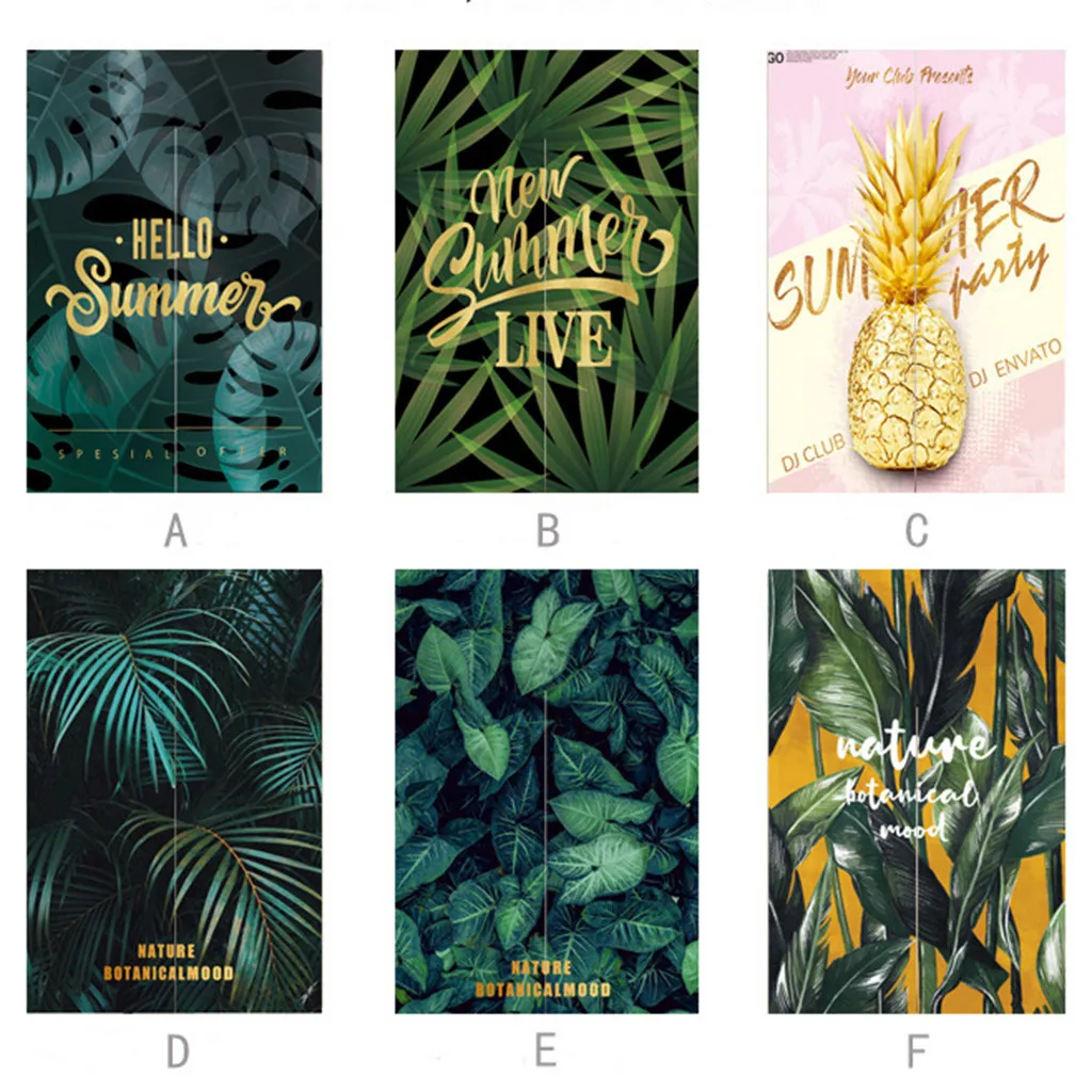 

Summer Party Tropical Plant Curtain Fabric Partition Curtain Cloakroom Decorative Cloakroom Block Bedroom Clothing Store #45