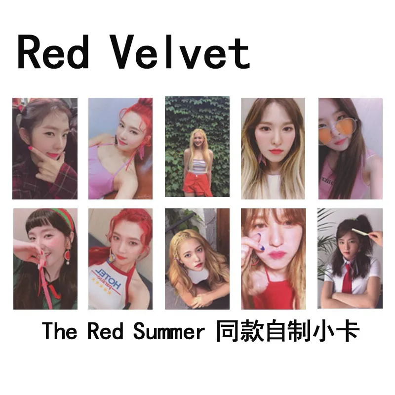 Kpop красная бархатная Фотокарта высокого качества HD фотоальбом RedVelvet Kpop красная бархатная Фотокарта Новое поступление плакаты фотостудии