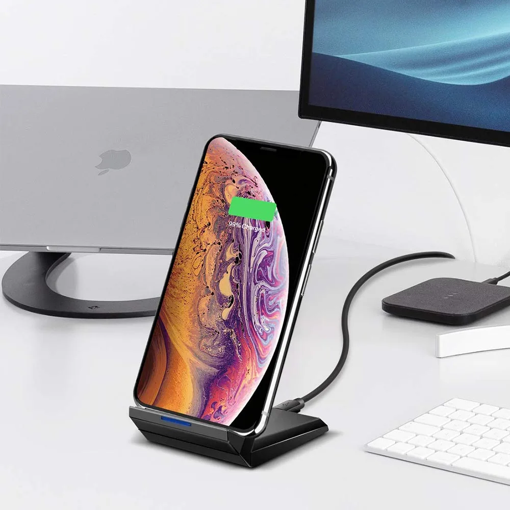 15 Вт Qi Беспроводная зарядная док-станция для Iphone 11 Pro Max Xr X samsung Note 10 S10 S9 huawei P30 Pro Телефон быстрая зарядка