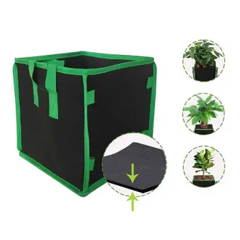 

Garden Tools Gardening Nonwovens Planting Pouch Square Planting Bag Plant Growing Bag For Planting Use (10 Gallon, 35x35x35cm)