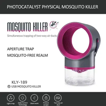 

USB Charging LED UV Mosquito Electric Photocatalyst Physical Mosquito Killer Fly Moth Repellent Household