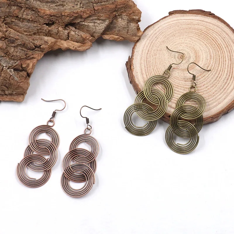 

Personality exaggeration fashion earring geometric ring ring earrings hot selling popular alloy earrings