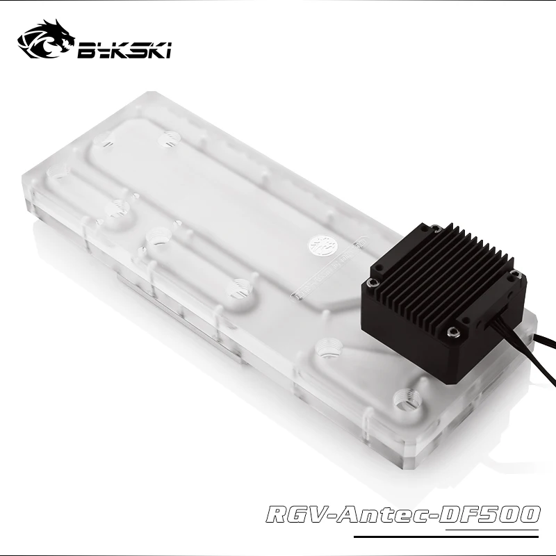 BYKSKI ANTEC DF500 Chasis использованный чехол Wate Tank с компьютерным охлаждением RGB резервуар