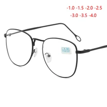 1-1,5-2-2,5-3-3,5-4 до-6,0 готовые очки для близорукости для женщин и мужчин металлическая оправа очки для близоруких очков по рецепту