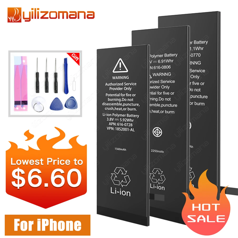 YILIZOMANA Original Mobile Phone Battery For iPhone5s 6 6s Replacement Batterie Internal Bateria For iPhone 6plus battery YILIZOMANA Original Mobile Phone Battery For iPhone5s 6 6s Replacement Batterie Internal Bateria For iPhone 6plus battery