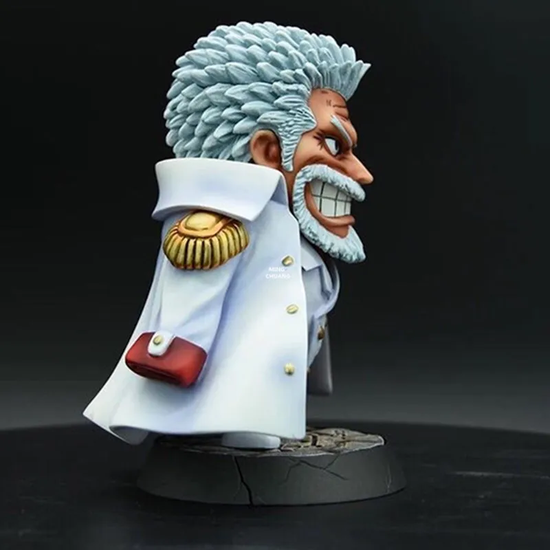 6" One Piece Statue Generaladmiral Bust Monkey D Garp Full-Length Portrait Luffy Grandfather GK Action Figure Toy BOX 15CM V476