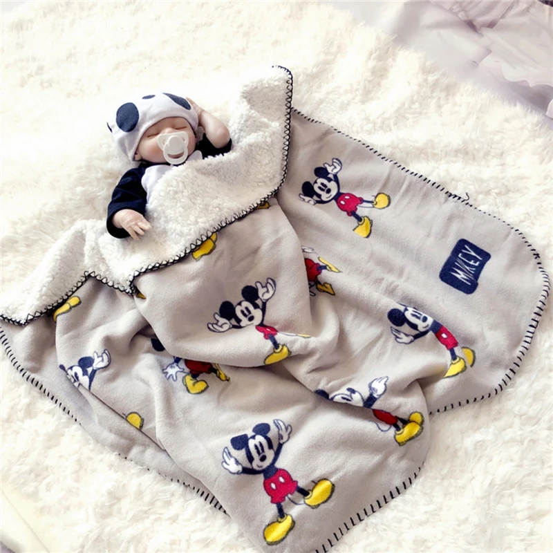 Disney Baby Simba винни Минни Маус Ариэль плюшевое теплое одеяло полотенца подарок для