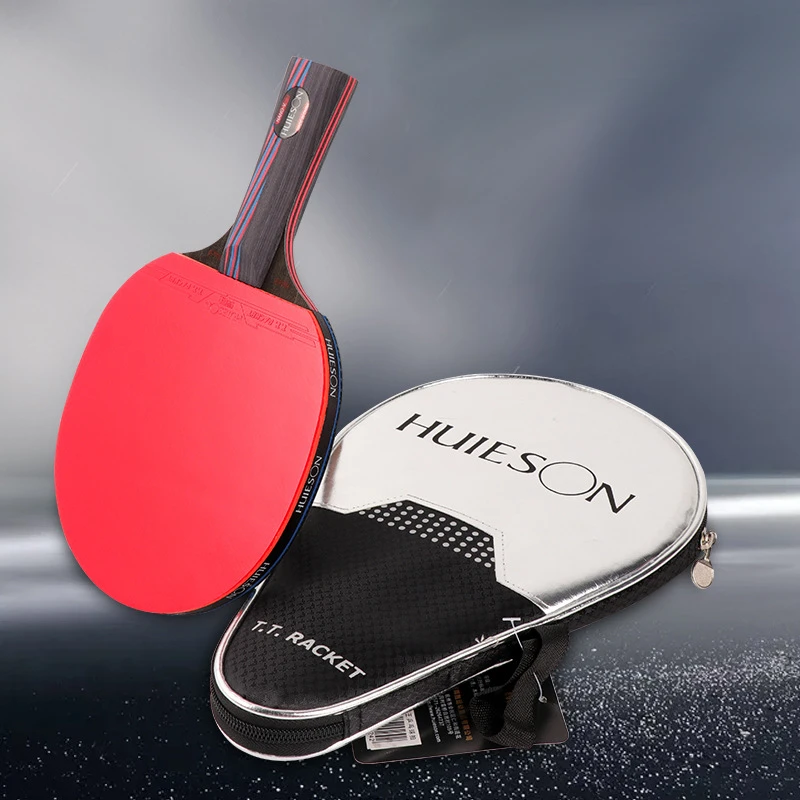 Новые Nano карбоновые теннисные ракетки Huieson легкие резиновые для настольного