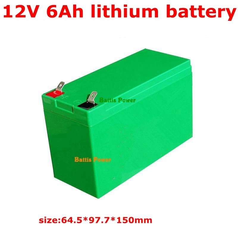 12V 6ah литий Батарея 18650 Батарея для детей возрастом от 12V UPS Солнечный уличный светильник Светодиодные ленты светильник не подходит для заводки автомобиля+ 1A заряда