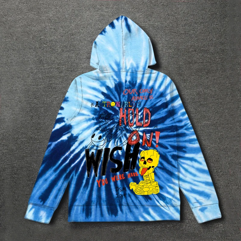 MS-AST0712 19SS Cactus Travis Scott Astroworld Sicko Tee Hoodie Heren en Dames Hoge kwaliteit Paint Hip Hop Hoodie Nieuw - Цвет: MS-AST0712