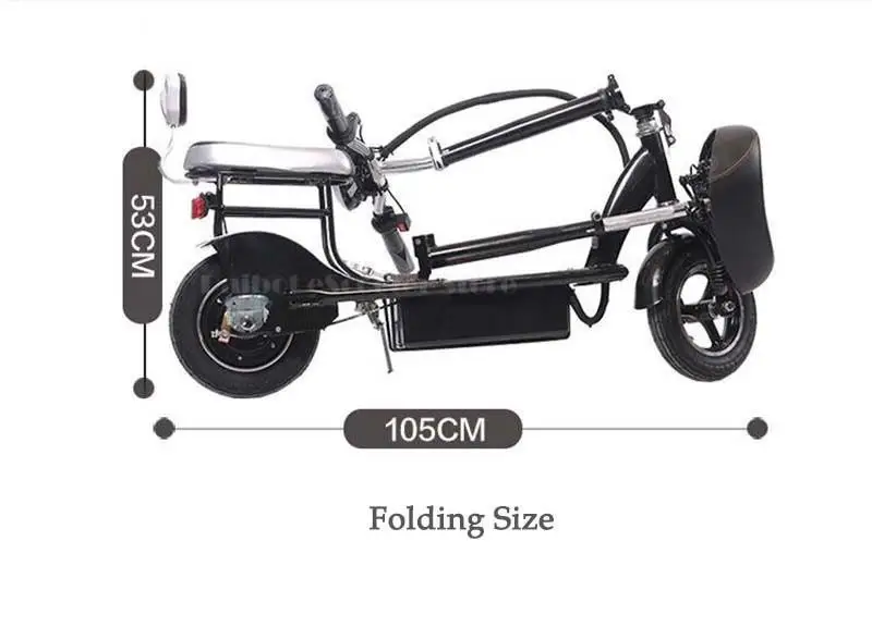 Daibot Folding Electric Bike Adult 2 Wheel Electric Bicycle 36V 350W Mini Ladies Electric Bicycle Scooter With Anti-theft System (44)