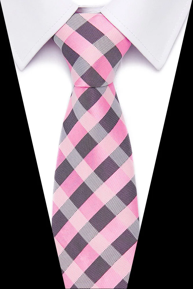 Роскошный Официальный Мужской галстук сетка в полоску 7,5 см галстуки бизнес Vestidos шелк платье модные аксессуары свадебный Классический мужской галстук - Цвет: L32